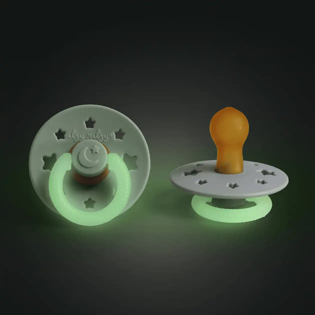 Itzy Soother™ Glow in the Dark Natural Rubber Pacifier - 0-6M
